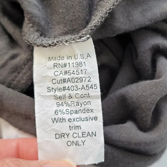 Freiss Original Tank Top Tie Dye Accent Rayon Stretchy Dark Gray Womans S - Picture 9 of 9